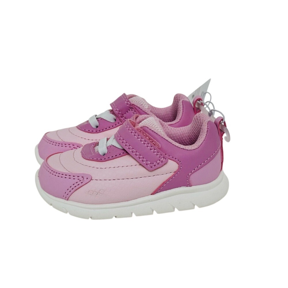 Kids Girls Pink Lightweight Hook-and-Loop Children's Place size 4 Sneakers Shoes